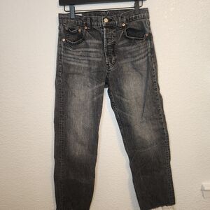 Gap Cheeky Straight High rise  denim jeans size 29 8 R black gray